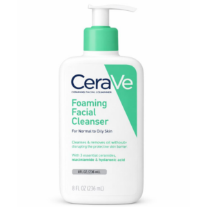 2 CeraVe Foaming Facial Cleanser — Nettoyant Moussant