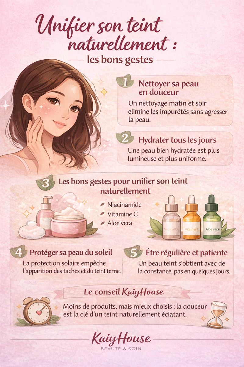 Unifier son teint naturellement