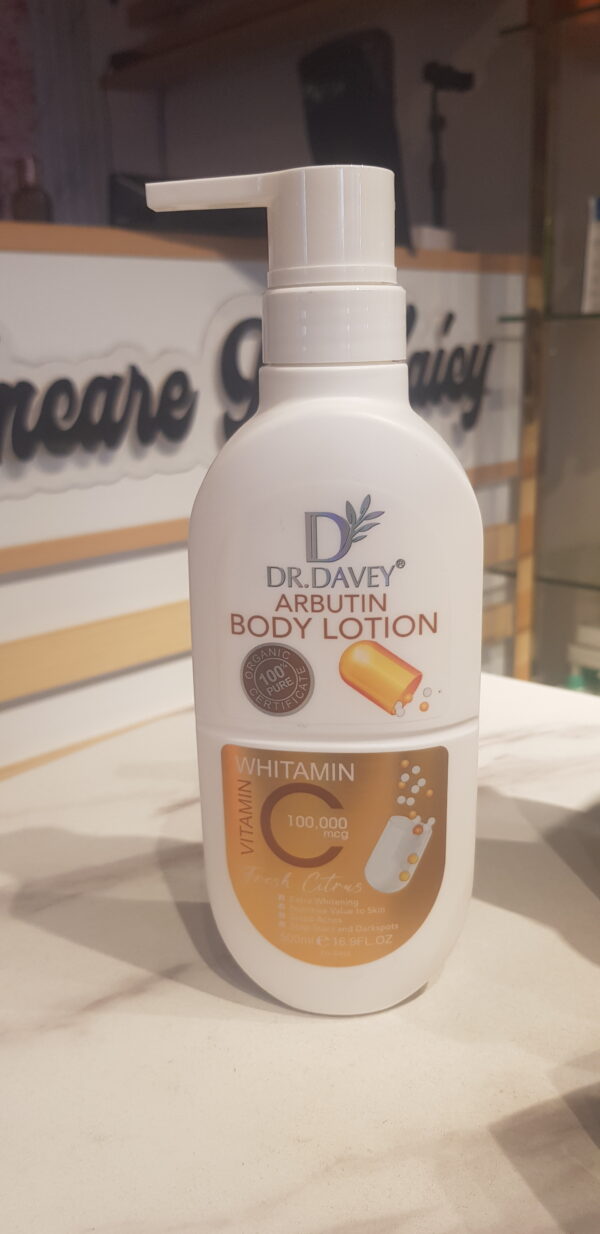 DR.DAVEY Arbutin Body Lotion DR.DAVEY Arbutin Body Lotion – Vitamin C 100 000 mcg – Fresh Citrus 500 ml