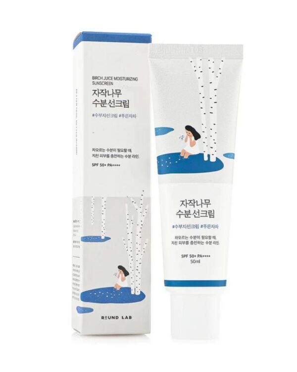 ROUND LAB Birch Juice Moisturizing Sun Cream ROUND LAB Birch Juice Moisturizing Sun Cream SPF50+ PA++++ – Crème Solaire Hydratante à la Sève de Bouleau 50 ml