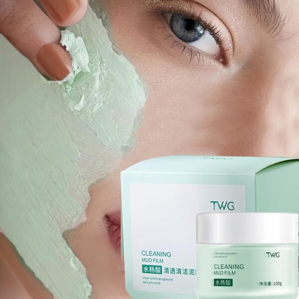 TWG Salicylic Acid Cleaning Mud Film2 TWG Salicylic Acid Cleaning Mud Film – Masque Nettoyant à l’Acide Salicylique 100 g